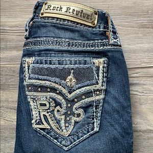 Rock revival cropped jeans